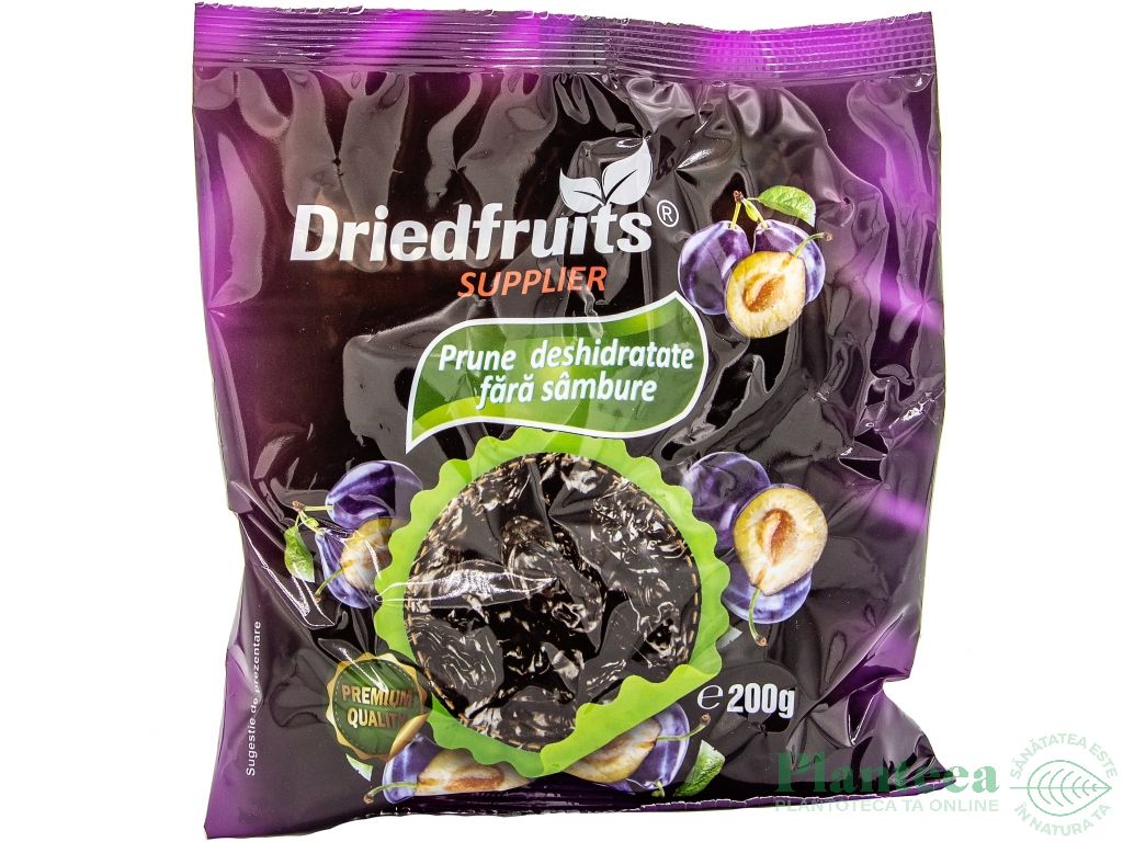 Prune uscate fara samburi 200g - DRIED FRUITS