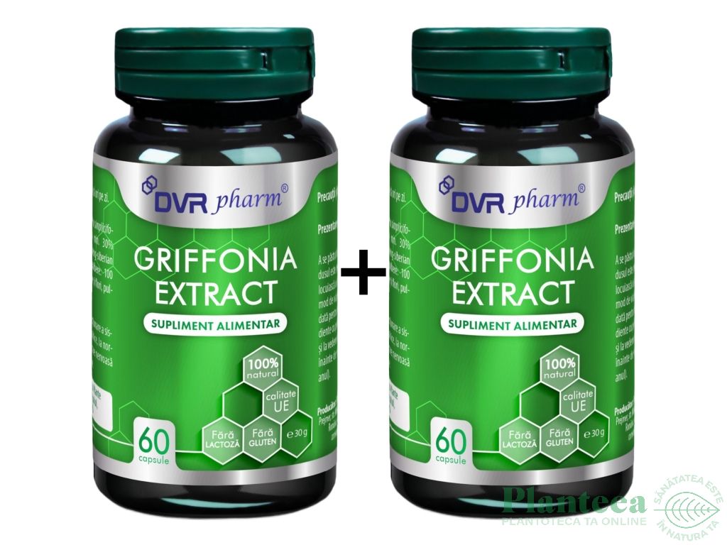 Pachet Griffonia extract 5 HTP 2x60cps - DVR PHARM