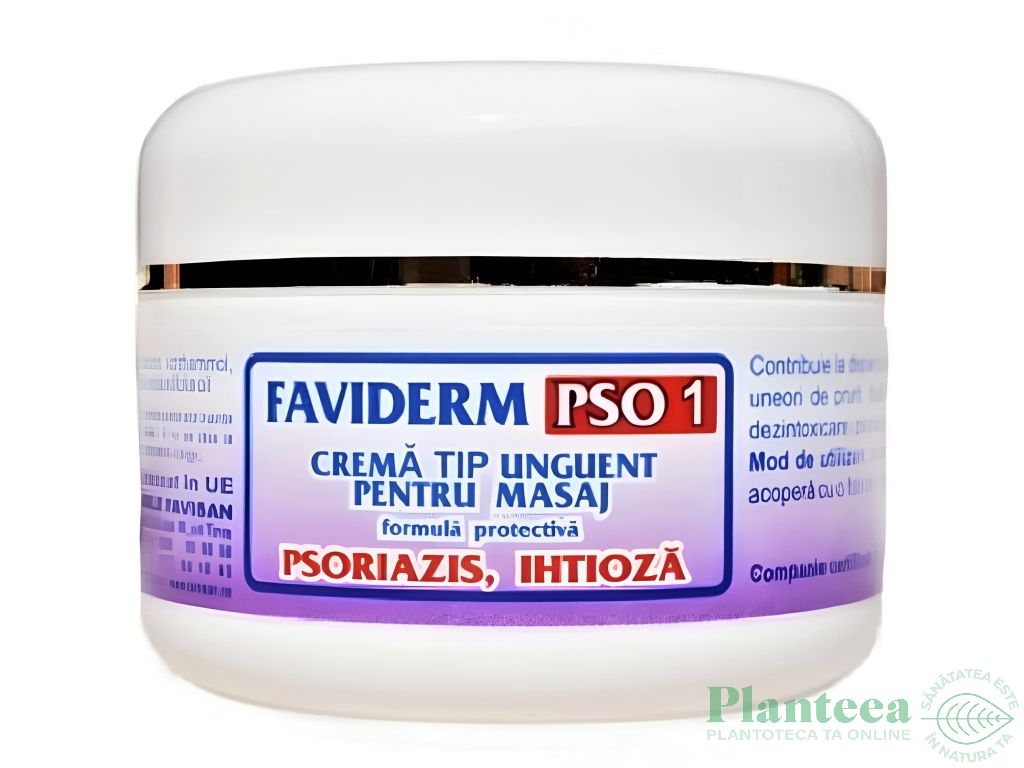 Unguent masaj psoriazis ihtioza FaviDerm PSO1 50ml - FAVISAN