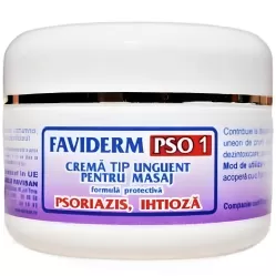 Unguent masaj psoriazis ihtioza FaviDerm PSO1 50ml - FAVISAN