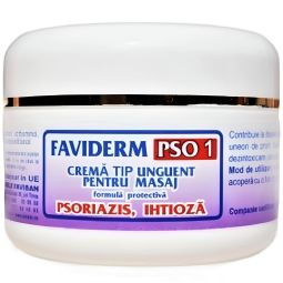 Unguent masaj psoriazis ihtioza FaviDerm PSO1 50ml - FAVISAN