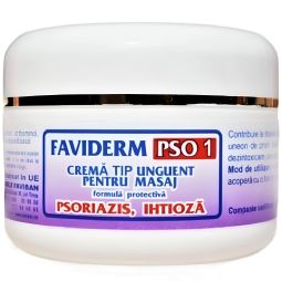 Unguent masaj psoriazis ihtioza FaviDerm PSO1 50ml - FAVISAN