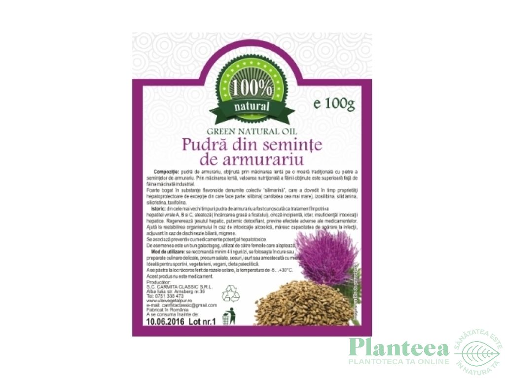 Pulbere armurariu seminte 100g - CARMITA CLASSIC