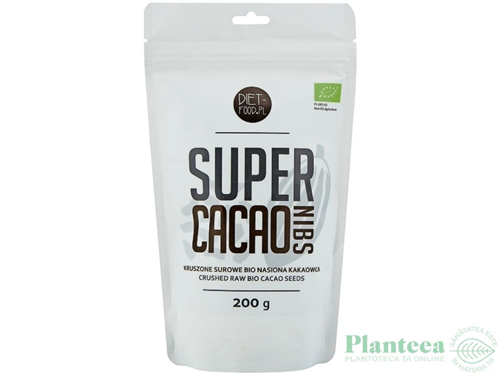 Cacao nibs raw bio 300g - DIET FOOD