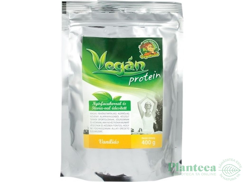 Pulbere proteica mix vegan vanilie 400g - VEGABOND