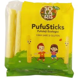 Pufuleti porumb fara sare fara gluten PufuSticks eco 60g - SOLARIS