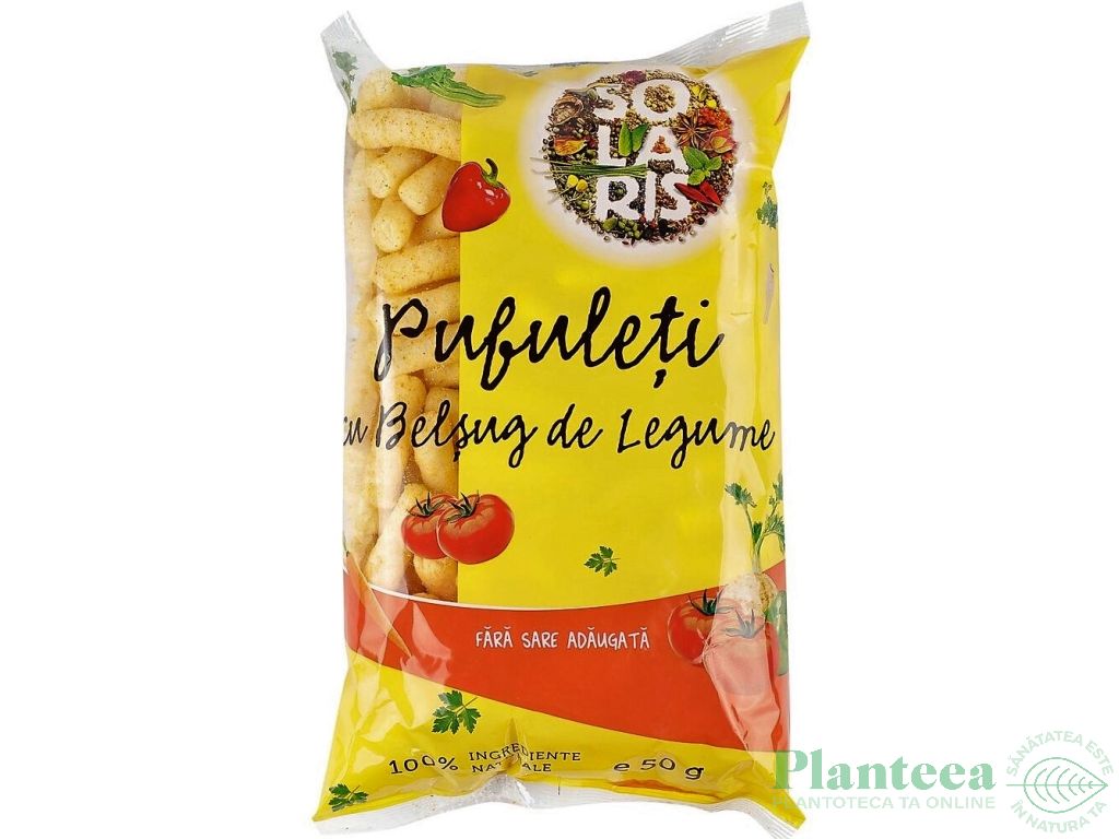 Pufuleti porumb belsug legume fara sare 50g - SOLARIS