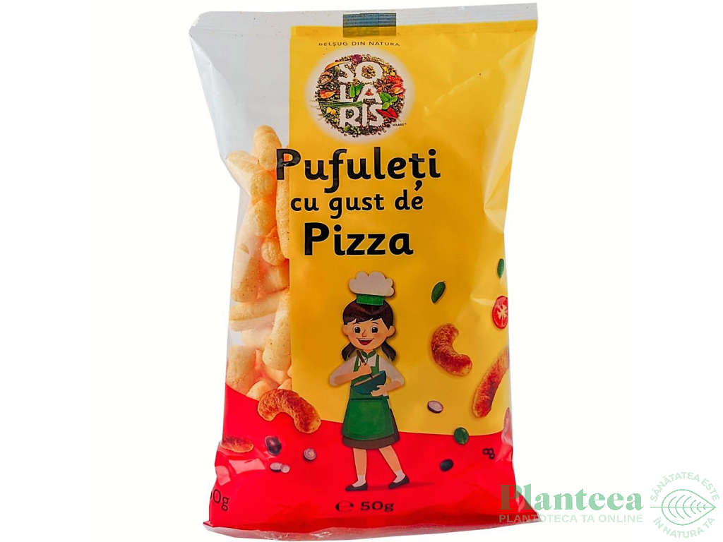 Pufuleti porumb gust pizza 50g - SOLARIS