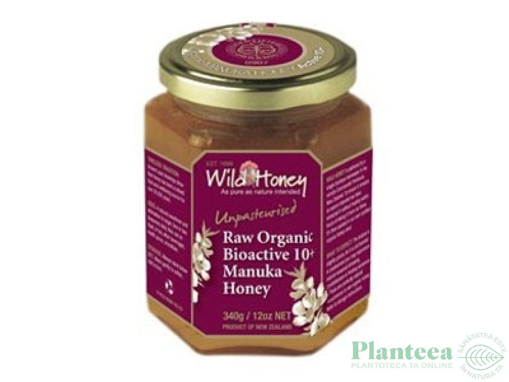 Miere Manuka umf10+ raw 340g - WILD HONEY