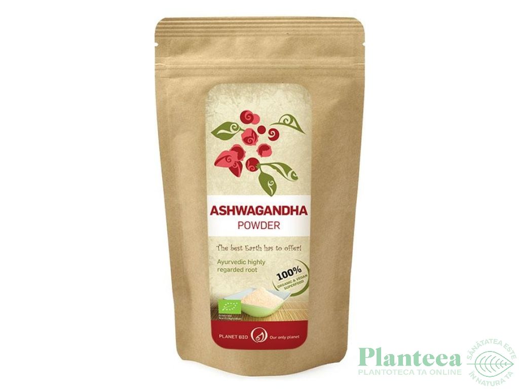 Pulbere ashwagandha eco 150g - PLANET BIO