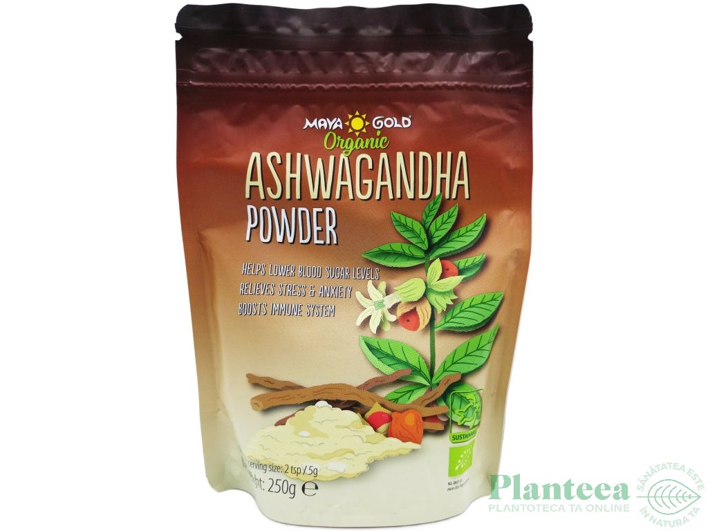 Pulbere ashwagandha eco 250g - MAYA GOLD
