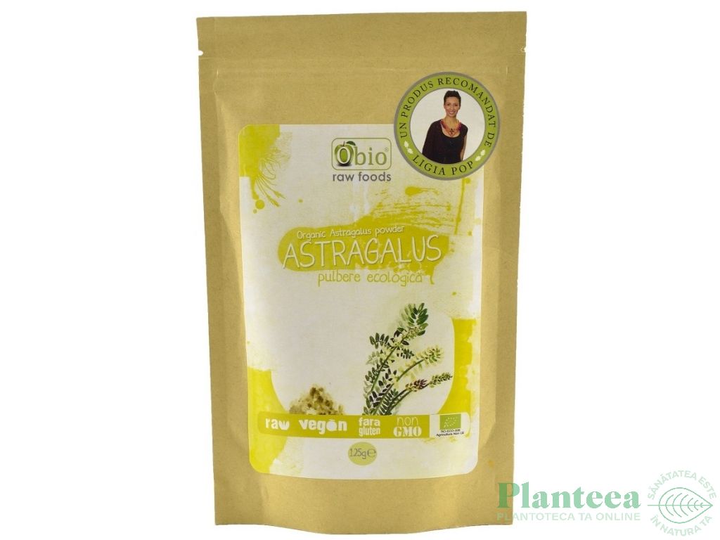 Pulbere astragalus raw eco 125g - OBIO