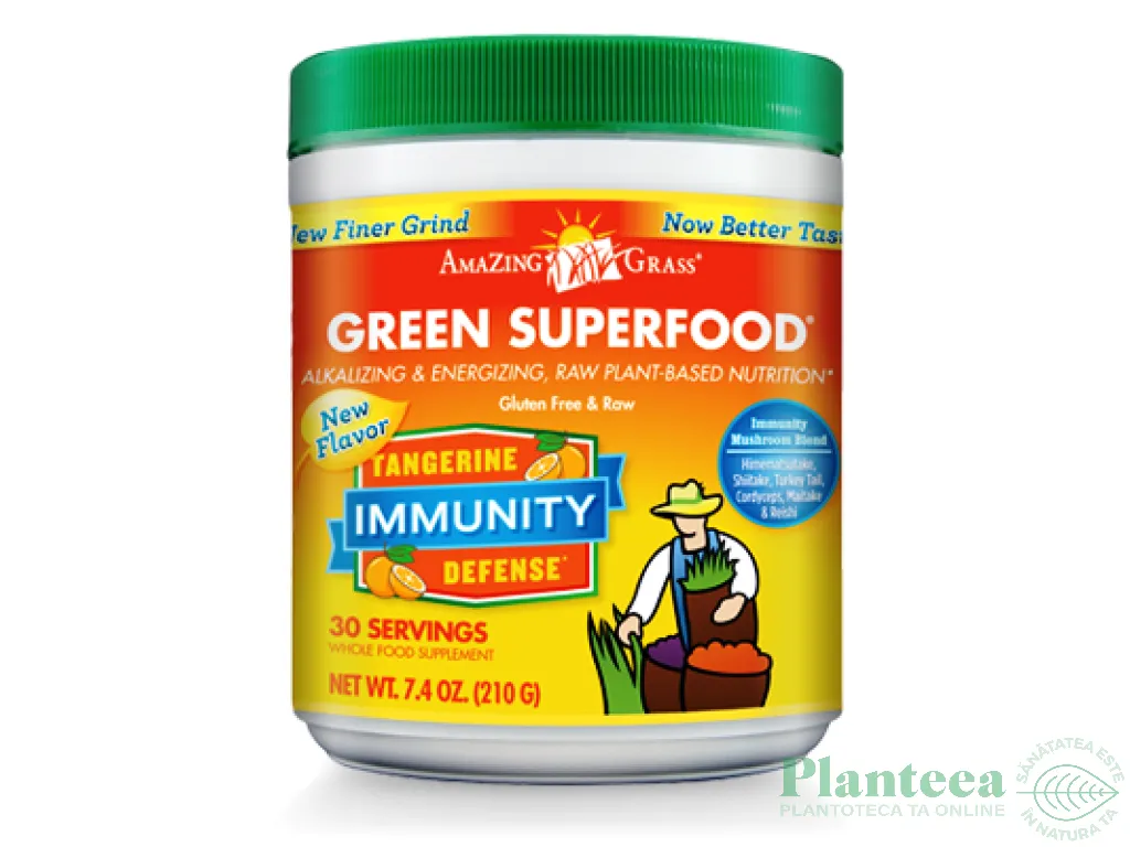 Pulbere Green Superfood immunity 210g - AMAZING GRASS
