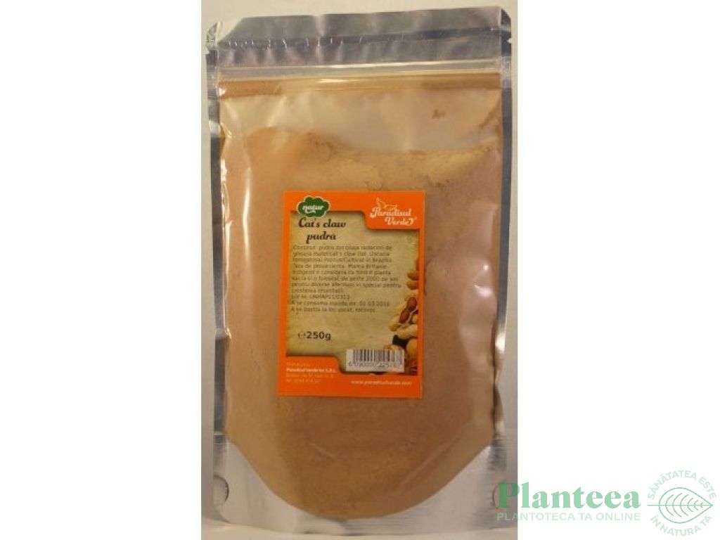 Pulbere cat`s claw natur 250g - PARADISUL VERDE