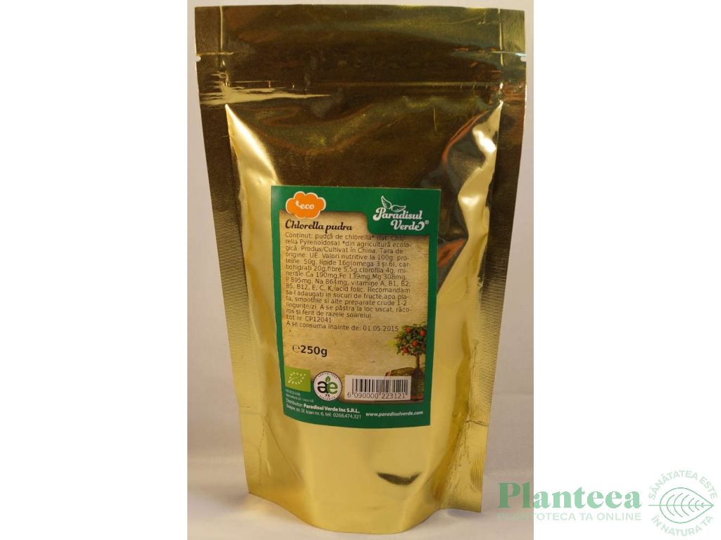 Pulbere chlorella CH eco 250g - PARADISUL VERDE