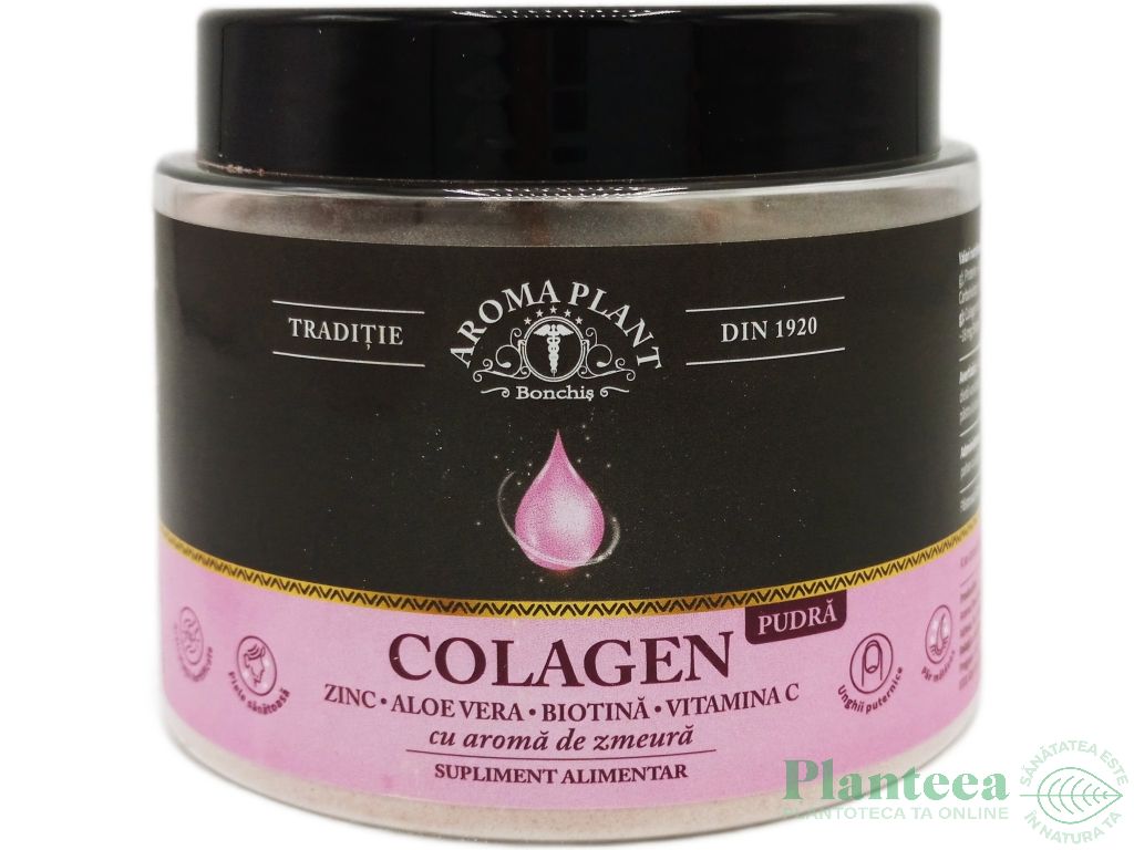 Pulbere colagen hidrolizat cu Zn AloeVera Biotina Vit C 240g - BONCHIS