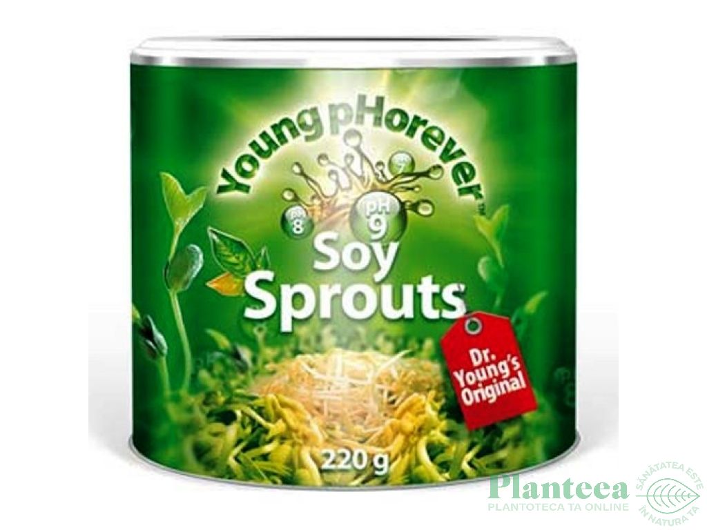 Pulbere germeni soia raw bio 220g - YOUNG PHOREVER