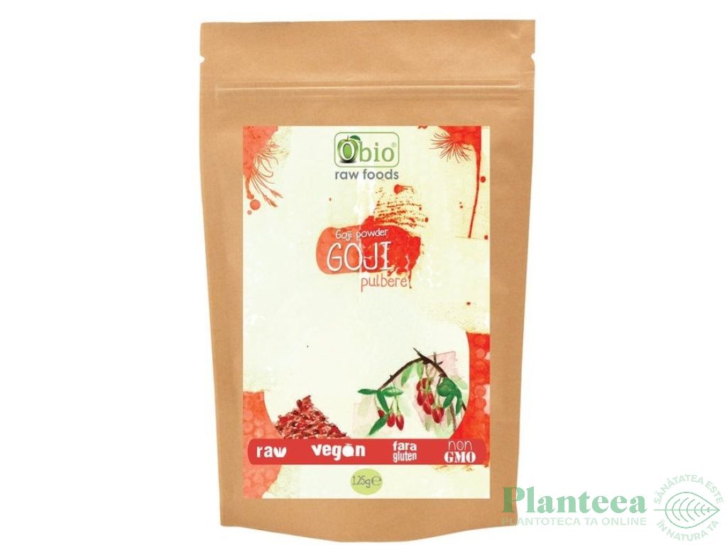 Pulbere goji raw bio 125g - OBIO