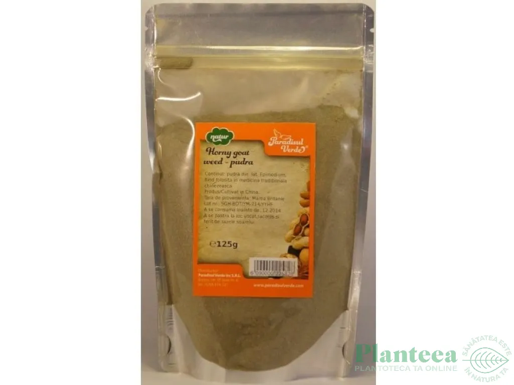 Pulbere horny goat weed ET natur 125g - PARADISUL VERDE