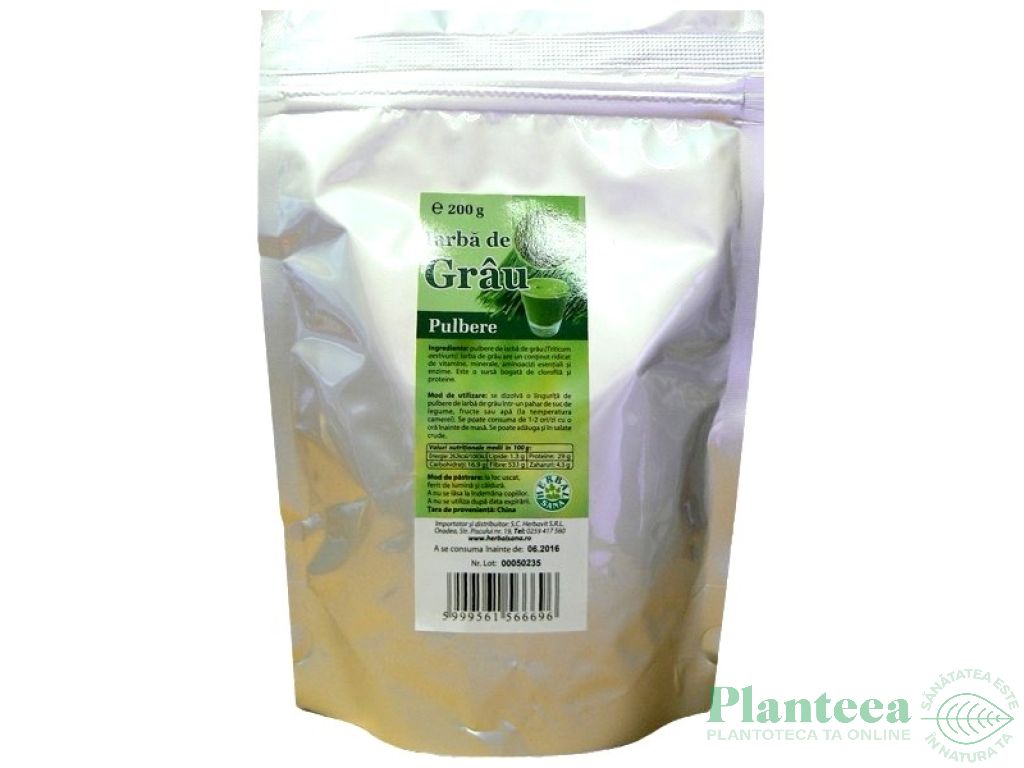 Pulbere iarba grau 200g - HERBAL SANA