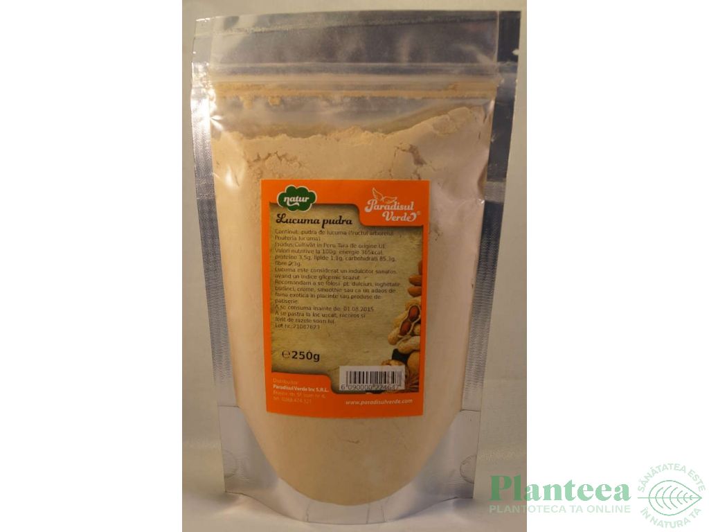 Pulbere lucuma PV natur 250g - PARADISUL VERDE