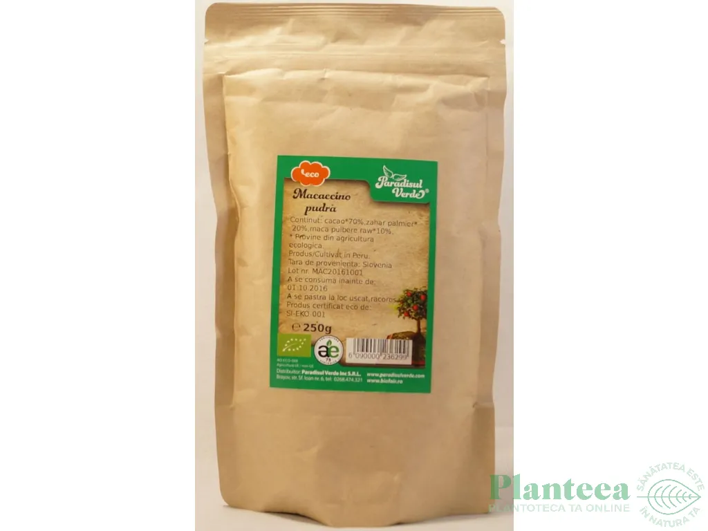 Pulbere macaccino eco 250g - PARADISUL VERDE