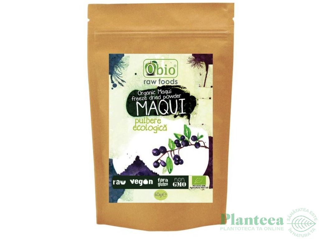 Pulbere maqui raw eco 60g - OBIO