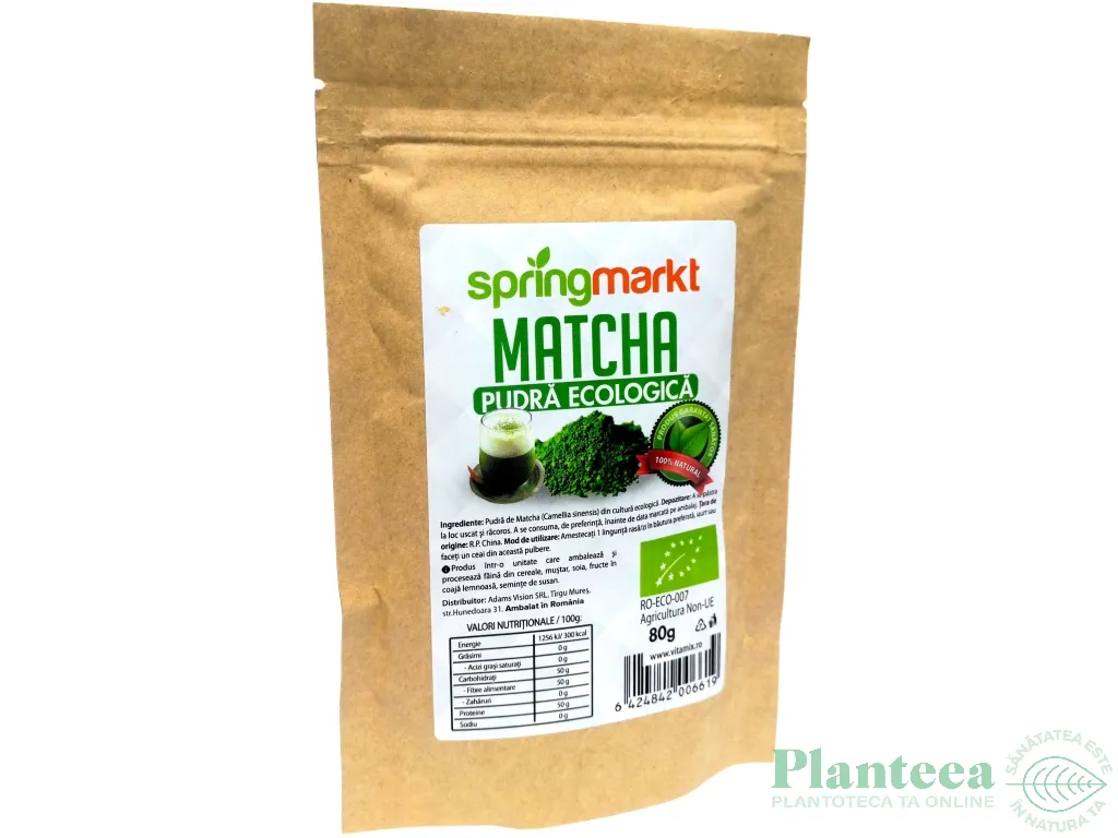 Pulbere matcha eco 80g - SPRINGMARKT