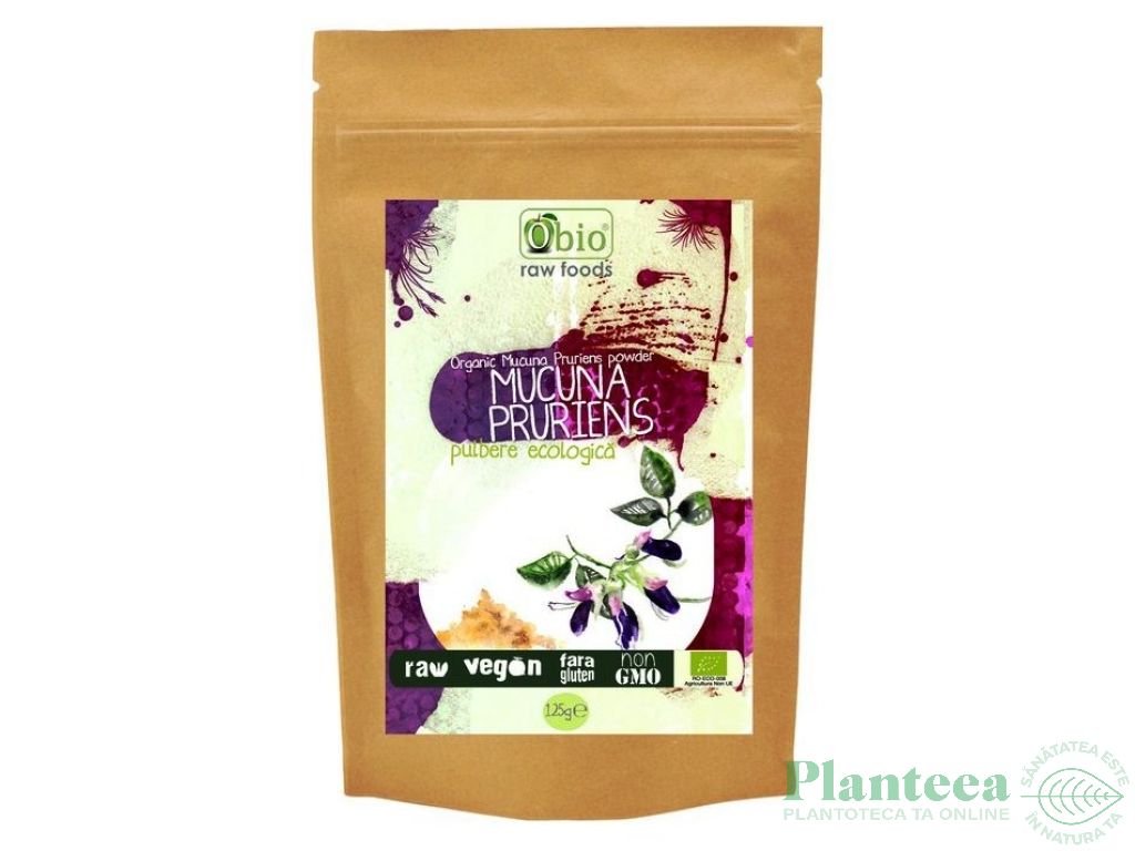 Pulbere mucuna pruriens eco 125g - OBIO