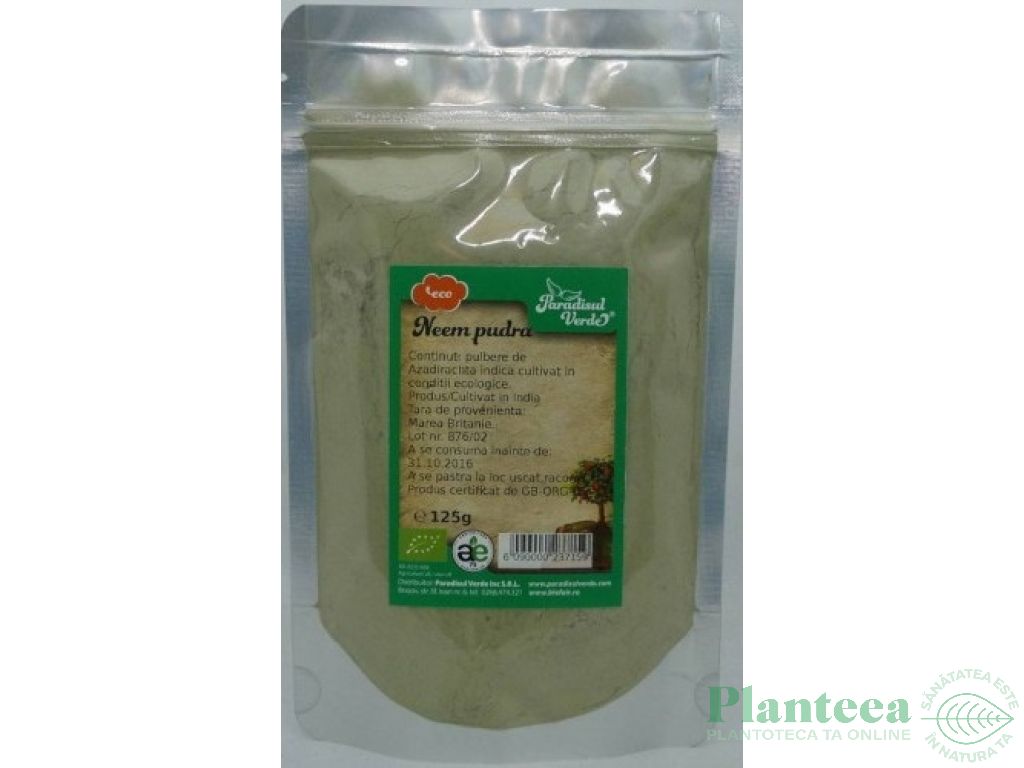 Pulbere neem ET eco 125g - PARADISUL VERDE