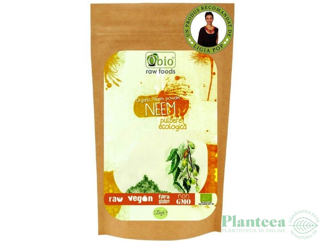 Pulbere neem raw eco 125g - OBIO