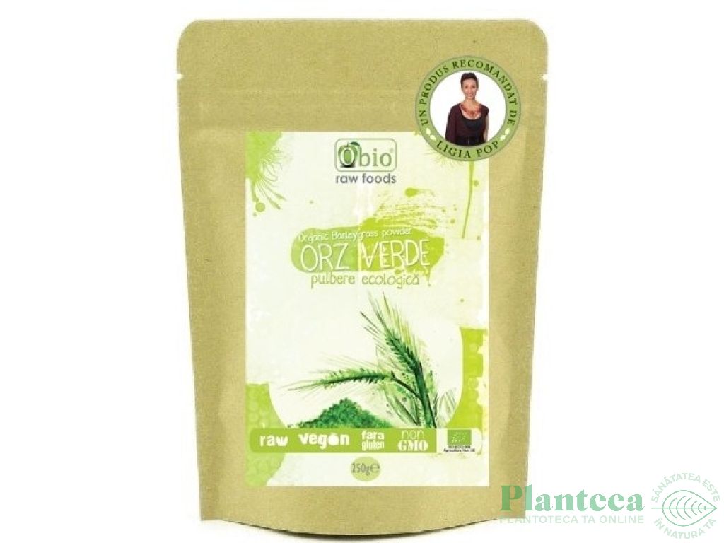 Pulbere orz verde raw eco 250g - OBIO