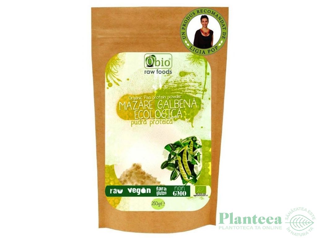 Pulbere proteica mazare raw eco 250g - OBIO