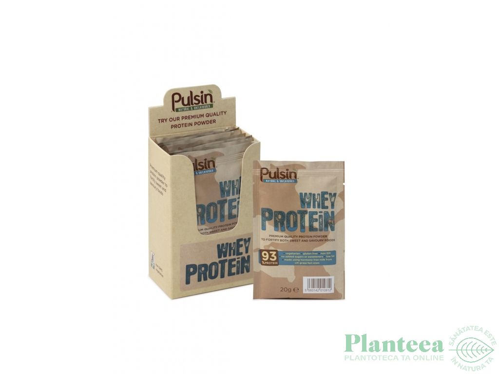 Pulbere proteica zer izolat natur 20g - PULSIN