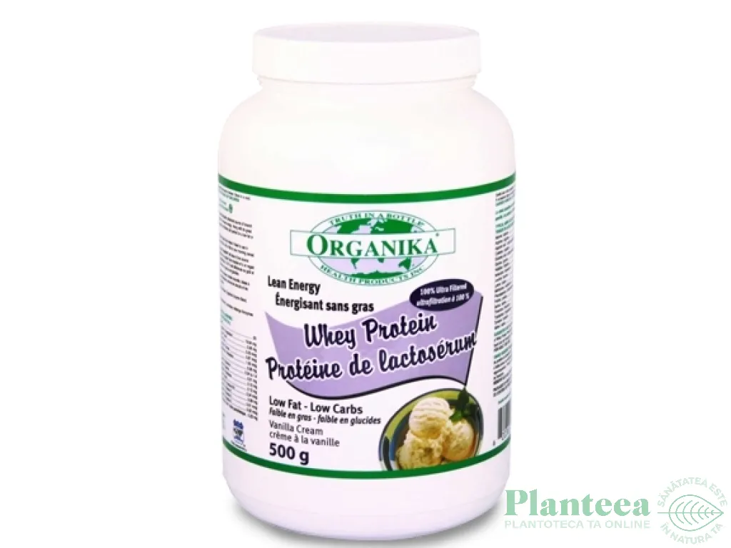 Pulbere proteica zer vanilie 500g - ORGANIKA HEALTH