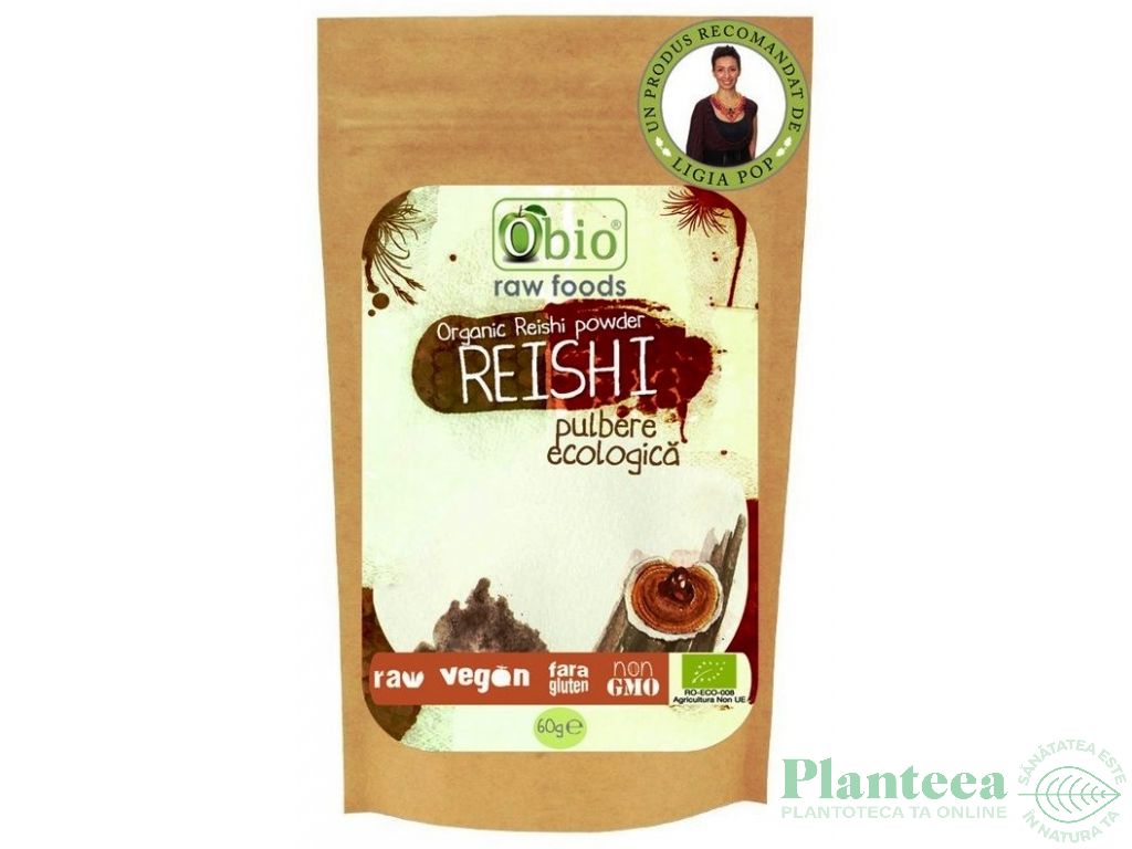 Pulbere reishi raw eco 60g - OBIO