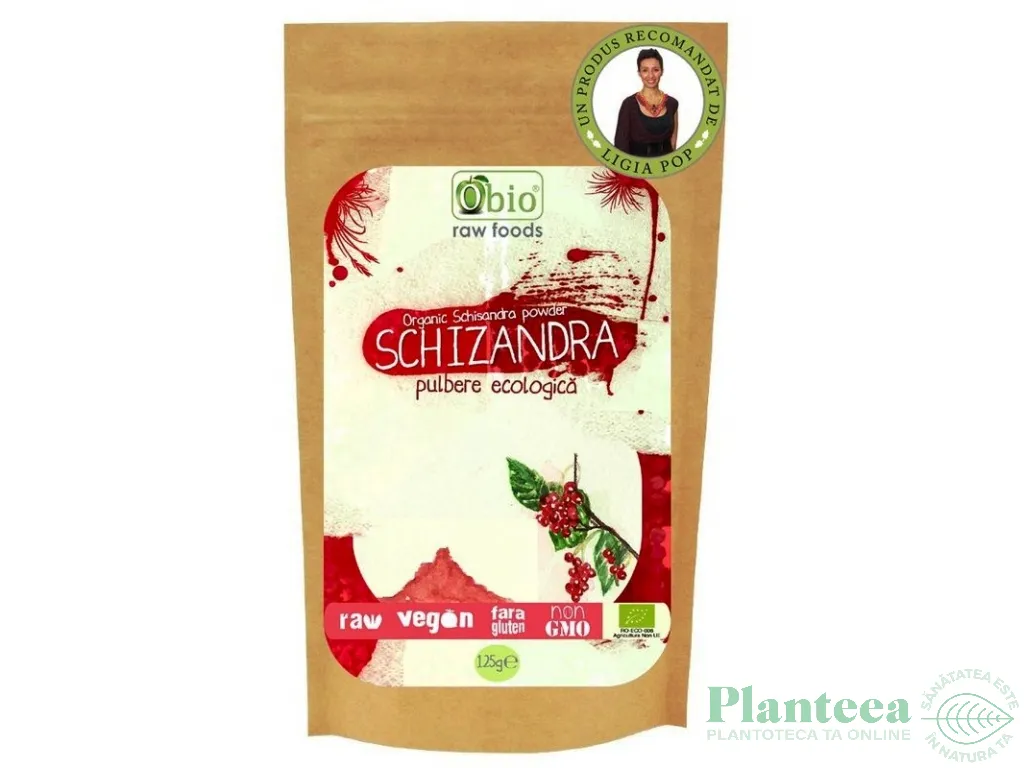 Pulbere schizandra raw eco 125g - OBIO