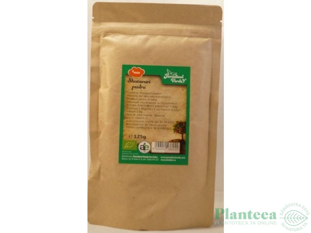 Pulbere shatavari S eco 125g - PARADISUL VERDE