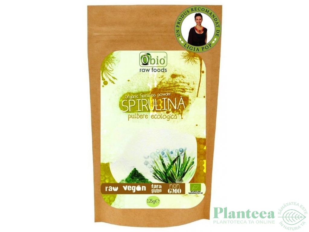 Pulbere spirulina china eco 125g - OBIO