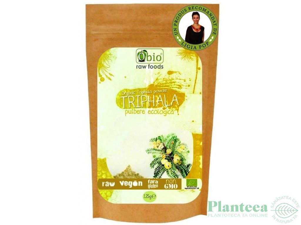 Pulbere triphala raw bio 125g - OBIO