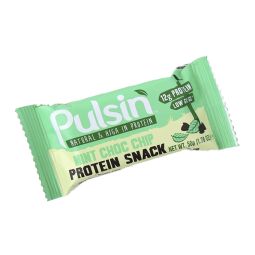 Baton proteic menta chipsuri ciocolata 50g - PULSIN