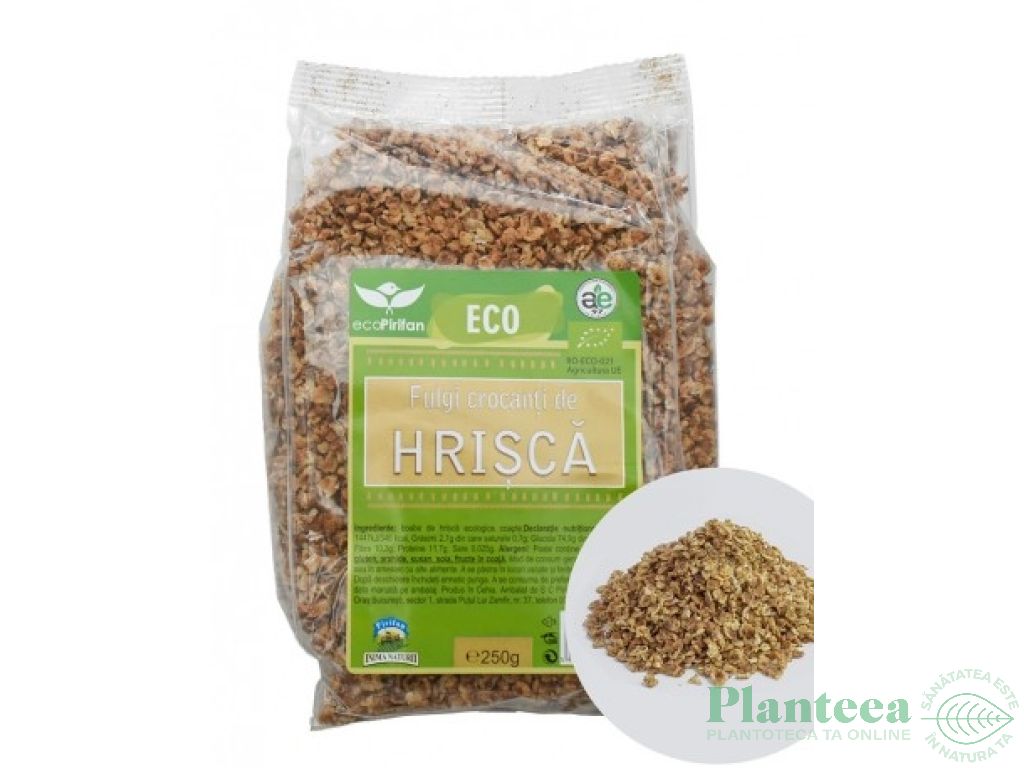 Fulgi hrisca crocanti bio 250g - PIRIFAN