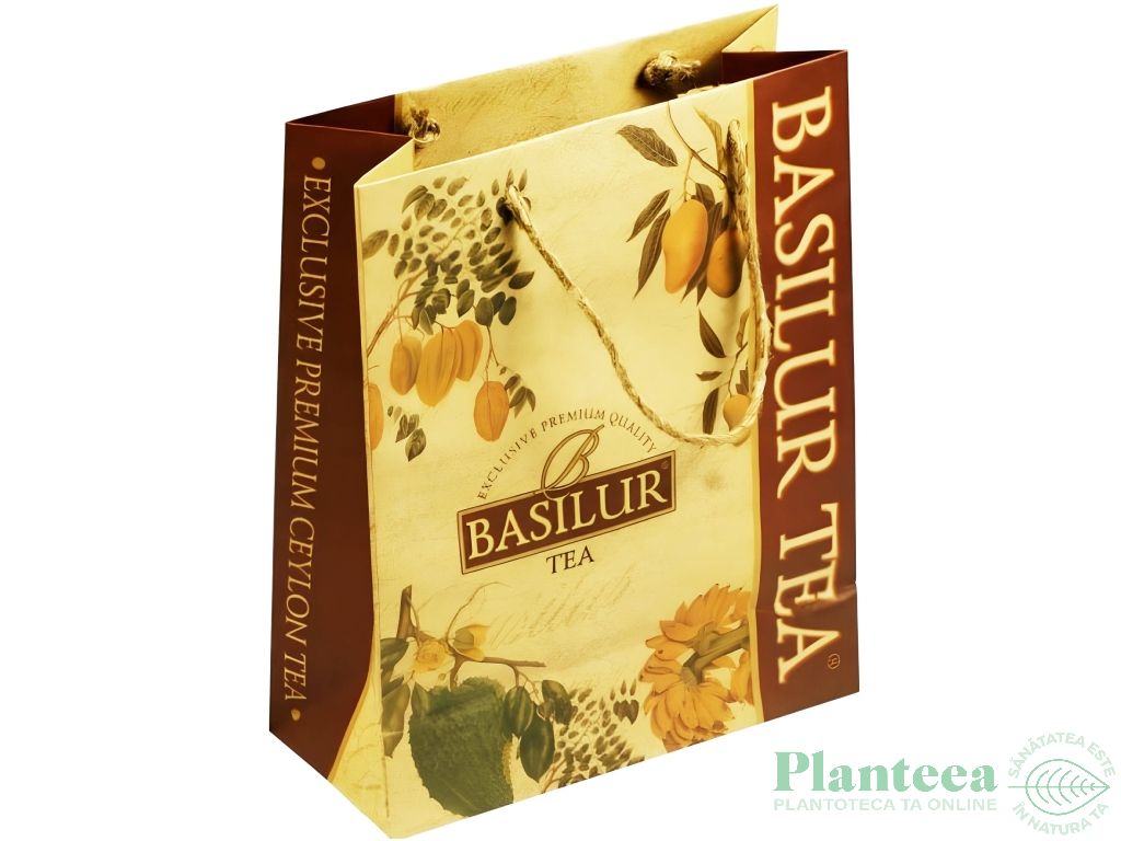 Punga hartie mica pt cadou 3ceaiuri 1b - BASILUR