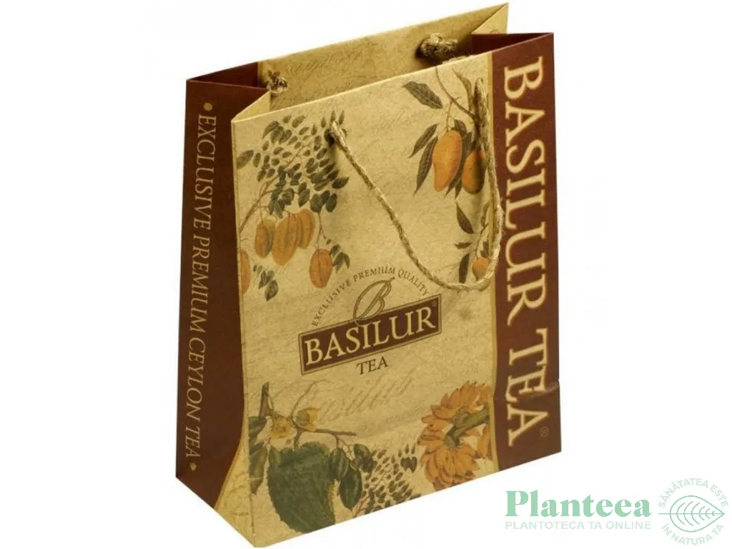 Punga hartie mica pt cadou 3ceaiuri 1b - BASILUR