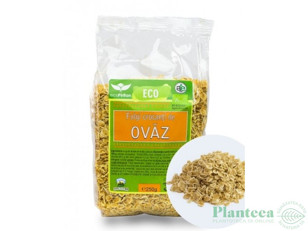 Fulgi ovaz crocanti bio 250g - PIRIFAN