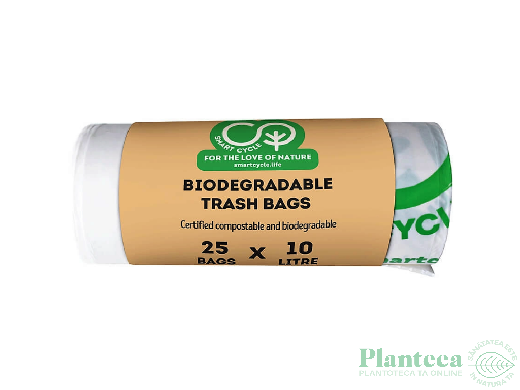 Saci menajeri biodegradabili 10L 25b - SMART CYCLE