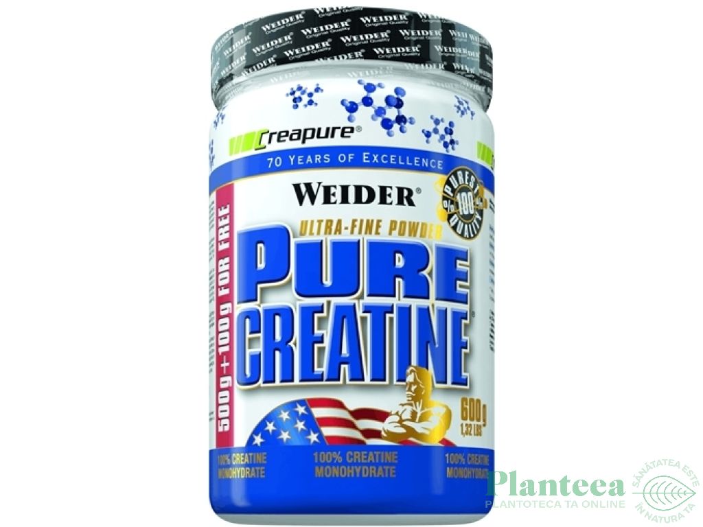 Pulbere creatina pura 600g - WEIDER