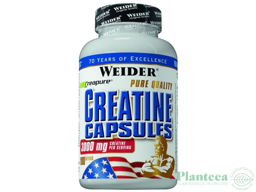 Pulbere creatina pura 1000mg 100cps - WEIDER