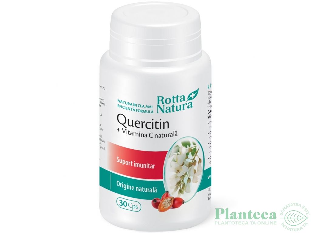 Quercetin vitamina C naturala 30cps - ROTTA NATURA