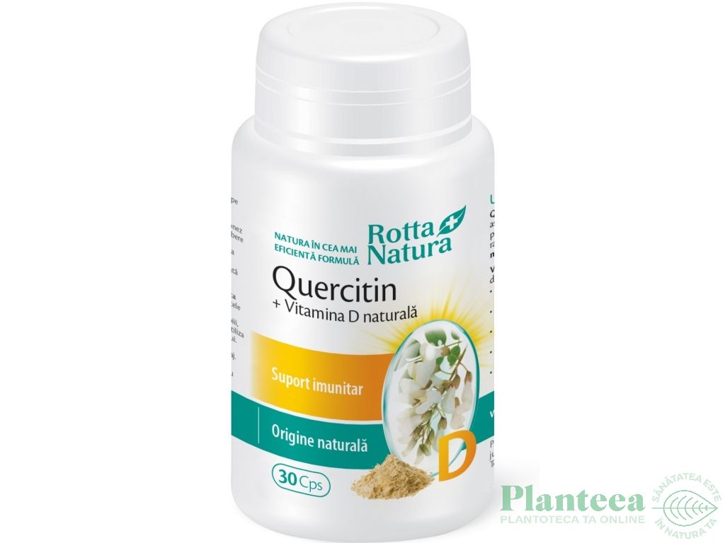 Quercetin vitamina D naturala 30cps - ROTTA NATURA